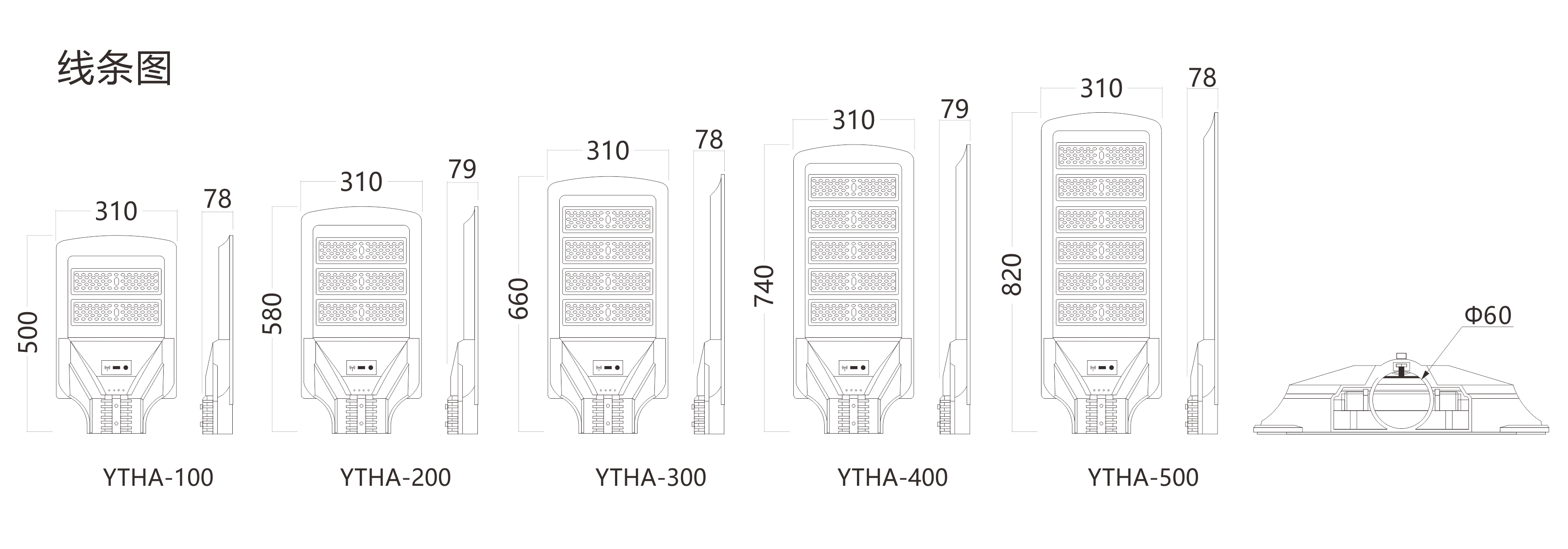 太陽(yáng)能一體化路燈-YTHA(圖1)